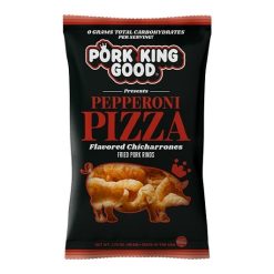 Pork King Good Pepperoni Pizza Pork Rinds, 1.75 Ounce, 12 Per Case | SKU: 815663