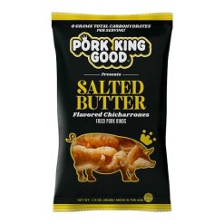 Pork King Good Salted Butter Pork Rinds, 1.75 Ounce, 12 Per Case | SKU: 815641