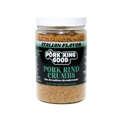 Pork King Good Italian Pork Rind Crumbs, 12 Ounce, 6 Per Case | SKU: 815649
