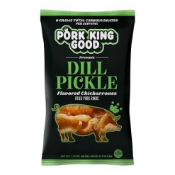Pork King Good Dill Pickle Pork Rinds, 1.75 Ounce, 12 Per Case | SKU: 815664