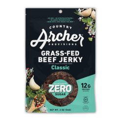 Country Archer Jerky Zero Sugar Classic Grass-Fed Beef Jerky, 2 Ounce, 12 Per Case | SKU: 716921 | UPC: 850011381151