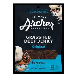 Country Archer Jerky Co Original Grass-Fed Beef Jerky, 1 Ounce, 12 Per Box, 6 Per Case | SKU: 766140 | UPC: 850029324775
