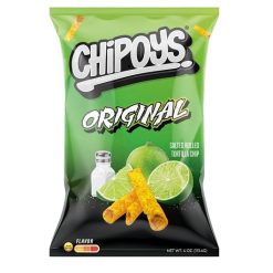 Chipoys Original Rolled Tortilla Chips, 4 Ounce, 8 Per Box, 12 Per Case | SKU: 756715 | UPC: 850025025805