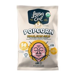Lesserevil Organic Popcorn Himalayan Gold, 4.6 Ounce, 96 Per Case | SKU: 765266 | UPC: 850038090609