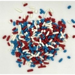 American Sprinkles Red White & Blue Sprinkles, 10 Pound | SKU: 814727 | GTIN: 00850047260901