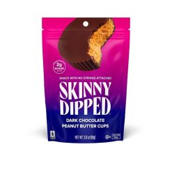 Skinny Dipped Dark Chocolate Peanut Butter Cups, 3.17 Ounce, 10 Per Case | SKU: 730081 | UPC: 851562008658