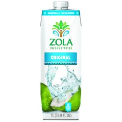 Zola Coconut Water, 33.8 Fluid Ounces, 12 Per Case | SKU: 627356 | UPC: 853647000861
