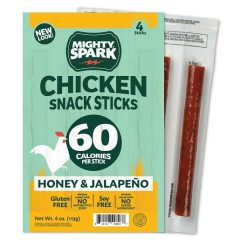 Mighty Spark Honey Jalapeno Chicken Stick, 4 Ounce, 8 Per Case | SKU: 711743 | UPC: 854147008937