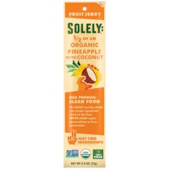 Solely Organic Pineapple with Coconut Fruit Jerky, 0.8 Ounce, 72 Per Case | SKU: 735033 | UPC: 856261006264
