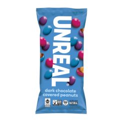 Unreal Dark Chocolate Peanut Gems, 1.5 Ounce, 72 Per Case | SKU: 696352 | UPC: 857484006413