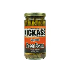 Kickass Beef Jerky Spicy Pickled Green Beans, 12 Ounce, 12 Per Case | SKU: 772809 | UPC: 857613008547
