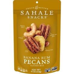 Sahale Pecans Banana Rumami Glazed Mix, 4 Ounce, 6 Per Case | SKU: 674739 | UPC: 893869000287