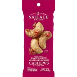 Sahale Snacks Naturally Pomegranate Vanilla Flavored Cashews Glazed Mix, 1.5 Ounces, 9 Per Box, 12 Per Case | SKU: 618593 | UPC: 848996000273