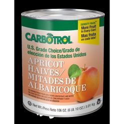 Carbotrol Unpeeled Apricot Halves, 105 Ounce, 1 Per Pack, 6 Per Case | SKU: 245396