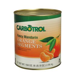 Carbotrol Mandarin Oranges, 104 Ounce, 6 Per Case | SKU: 245784 | UPC: 009249110303