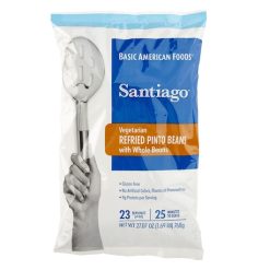 Baf Santiago Vegetarian Refried Pinto Beans, 27.09 Ounce, 6 Per Case | SKU: 366881 | UPC: 011140549144 | GTIN: 10011140549141