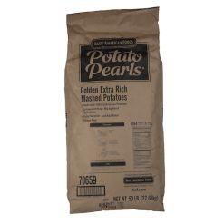 Basic American Foods Extra Rich Golden Potato Pearls, 50 Pound | SKU: 366850 | UPC: 011140706592 | GTIN: 10011140706599