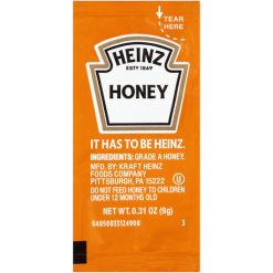 Heinz Honey, 9 Grams, 200 Per Case | SKU: 342414 | UPC: 013000533706