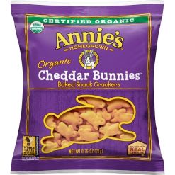 Annies Organic K-12 Cheddar Bunny Crackers, 0.75 Ounce, 100 Per Case | SKU: 669242 | UPC: 013562498284 | GTIN: 10013562498281