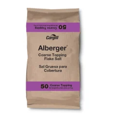 Cargill Alberger Coarse Topping Flake Salt, 50 Pounds | SKU: 478472 | UPC: 013600842000