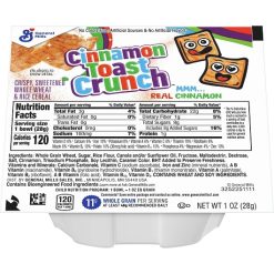 Cinnamon Toast Crunch Cereal, 1 Ounce, 96 Per Case | SKU: 396302 | UPC: 016000118157