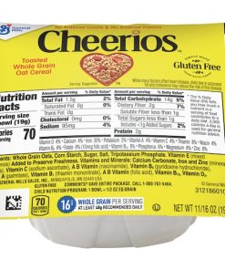 Cheerios Gluten Free Single Serve Cereal, .68 Oz Per Bowl, 96 Per Case | SKU: 396301 | UPC: 016000119413