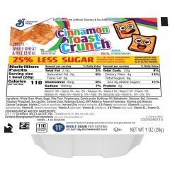 General Mills Reduced Sugar Cinnamon Toast Crunch Cereal, 1 Ounce, 96 Per Case | SKU: 434889 | UPC: 016000294448
