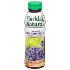 Florida s Natural Concord Grape Splash, 14 Fluid Ounce, 12 Per Case | SKU: 766063 | UPC: 016300166704