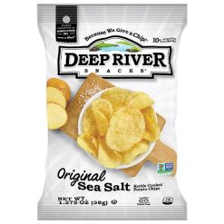 Deep River Snacks Original Sea Salt Kettle Potato Chips, 1.375 Ounce, 48 Per Case | SKU: 692399 | UPC: 816346020240
