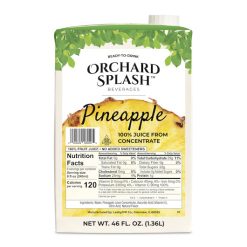 Orchard Splash Pineapple Juice, 46 Ounces, 12 Per Case | SKU: 363085 | UPC: 020529460505