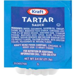 Kraft Kosher Tartar Sauce Single Serve, 0.75 Ounce, 200 Per Case | SKU: 377624 | UPC: 021000664542