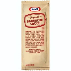 Kraft Barbecue Sauce Packet, 0.44 ounce, 200 per case | SKU: 377627 | UPC: 021000664771