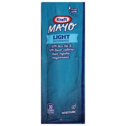 Kraft Light Mayonnaise, 12.4 Grams, 200 Per Case | SKU: 377635 | UPC: 021000665334