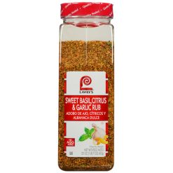 Lawry s Sweet Basil, Citrus & Garlic Rub, 23 Ounces - 6 Per Case | SKU: 526416 | UPC: 021500010818