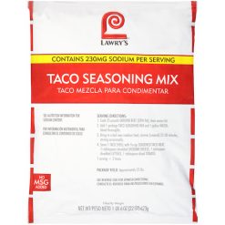 Lawry s Taco Seasoning Mix, 22 Ounces - 6 Per Case | SKU: 285394 | UPC: 021500806152
