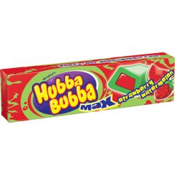 Hubba Bubba Max Strawberry Watermelon Gum, 5 Piece, 18 Per Box, 8 Per Case | SKU: 461836 | UPC: 022000201645