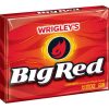 Big Red Single Serve Gum, 15 Piece, 10 Per Box, 12 Per Case | SKU: 487028 | UPC: 022000217370