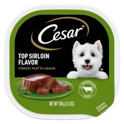 Cesar Canine Cuisine Dog Food Top Sirloin Flavor In Sauce, 3.5 Ounce, 24 Per Case | SKU: 586126 | UPC: 023100056722