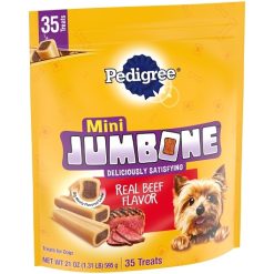 Pedigree Jumbone Mini Beef Dog Treats, 21 Ounce, 4 Per Case | SKU: 634065