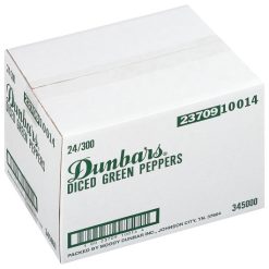 Dunbar Peppers Diced Green, 15 Ounces, 24 Per Case | SKU: 348392 | UPC: 023709100147
