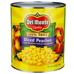 Del Monte Yellow Peaches Diced In Juice, 105 Ounce, 6 Per Case | SKU: 436577 | UPC: 024000040361