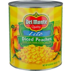 Del Monte Diced Peaches In Extra Light Syrup, 105 Ounce, 6 Per Case | SKU: 591964 | UPC: 024000509691