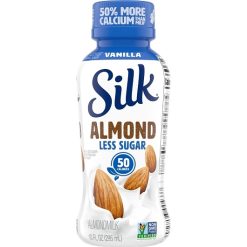 Silk Aseptic Less Sugar Vanilla Almond Milk, 10 Fluid Ounce, 12 Per Case | SKU: 667477