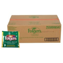 Folgers Decaffeinated In Room Coffee, 0.6 Ounces, 200 Per Case | SKU: 383554 | UPC: 025500065472
