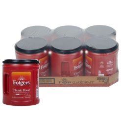 Folgers Classic Roast, 33.7 Ounces, 6 Per Case | SKU: 749063 | UPC: 025500304192