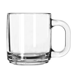 Libbey Glass Stacking Coffee Mug, 10 Ounce, 12 per case. | SKU: 369456 | UPC: 031009708673