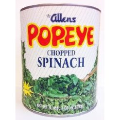Allens Popeye Chopped Spinach, 99 Ounce, 6 Per Case | SKU: 639657 | UPC: 034700052137 | GTIN: 10034700052134