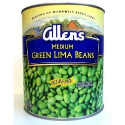 Allen Medium Green Lima Beans, 111 Ounces, 6 Per Case | SKU: 639738 | UPC: 034700513157 | GTIN: 10034700513154