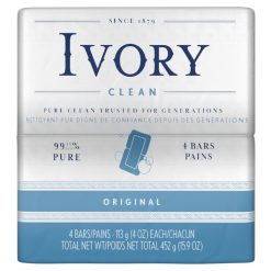 Ivory Original Gentle Bar Soap, 4 Ounce, 18 Per Case | SKU: 555899 | UPC: 037000827573