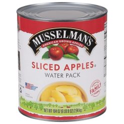 Musselman s Sliced Apples In Water, 104 Ounce, 6 Per Case | SKU: 439759 | UPC: 037323305741